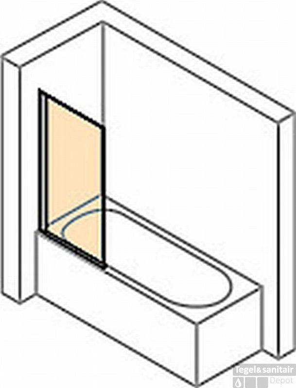 Huppe Design Pure 1-delige Badklapwand 75x150 Cm. Matzilver-antiplaque Glas 3 Huppe Design Pure 1-delige Badklapwand 75x150 Cm. Matzilver-antiplaque Glas