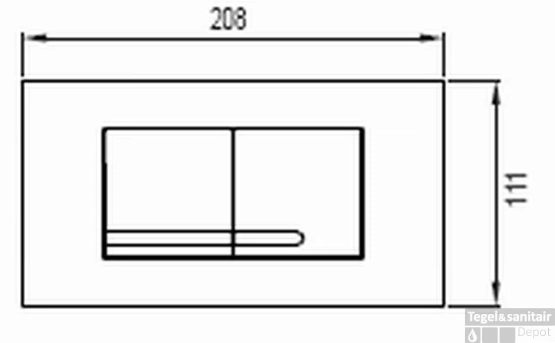 Wisa Xt Kantos Bedieningsplaat Dualflush Wit 4 Wisa Xt Kantos Bedieningsplaat Dualflush Wit - Afbeelding 2