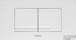 Wisa Xt Kantos Bedieningsplaat Dualflush Wit