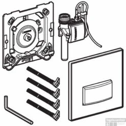 Geberit Sigma 50 Urinoir Bedieningsplaat Pneumatisch Groen Melkglas -Badkamer Thuis 92585