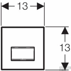 Geberit Sigma 50 Urinoir Bedieningsplaat Pneumatisch Groen Melkglas -Badkamer Thuis 92586