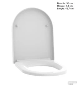 Allibert Toiletzitting Steel Glans Wit -Badkamer Thuis allibert toiletzitting steel glans wit tec