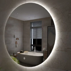 Badkamerspiegel Boss & Wessing Luse Rond Inclusief Dimbare LED Verlichting 60 Cm -Badkamer Thuis badkamerspiegel boss wessing luse rond inclusief dimbare led verlichting 60 cm shop