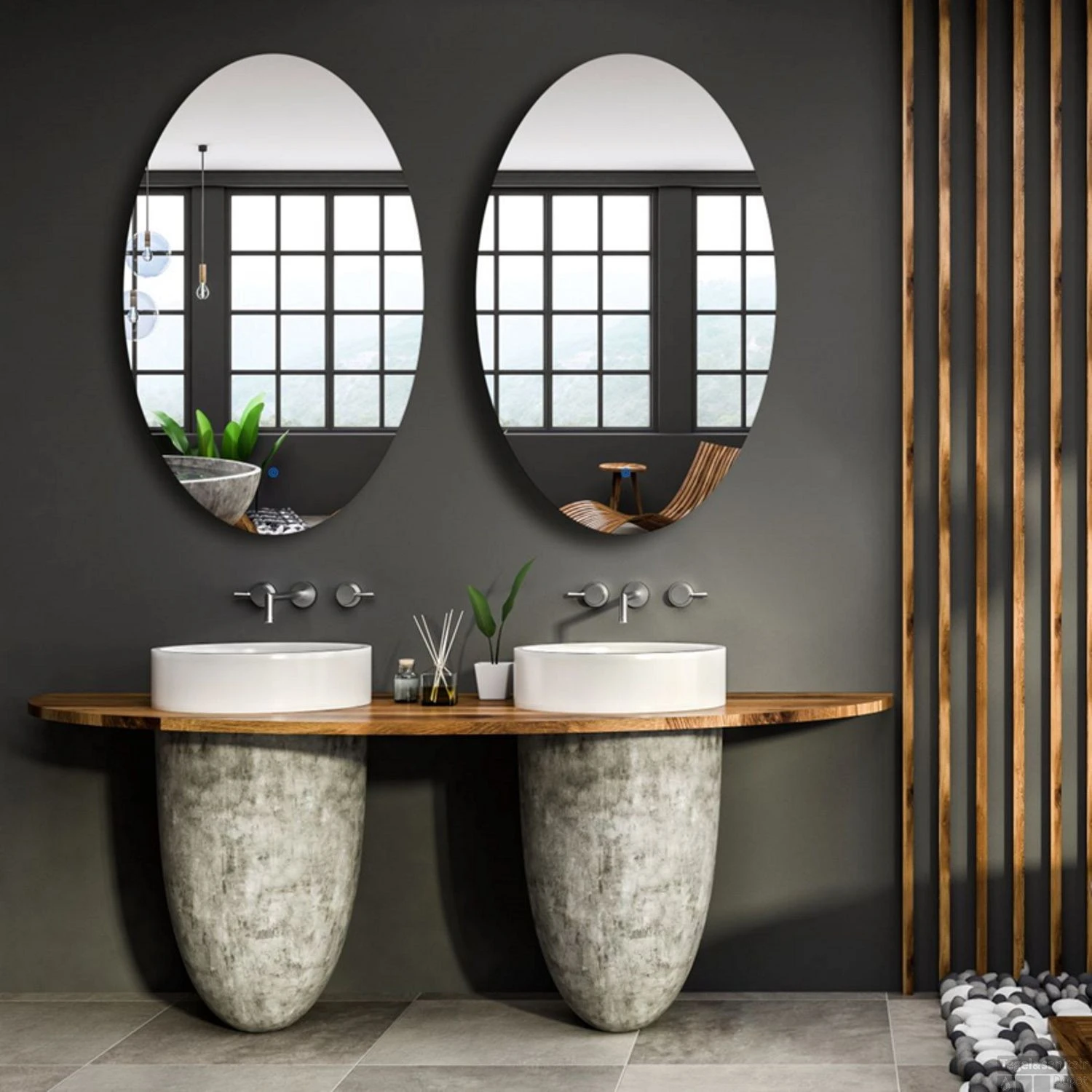 BWS Badkamerspiegel | Spark Ovale Verticaal | Met LED Verlichting | 100x60cm 3 BWS Badkamerspiegel | Spark Ovale Verticaal | Met LED Verlichting | 100x60cm