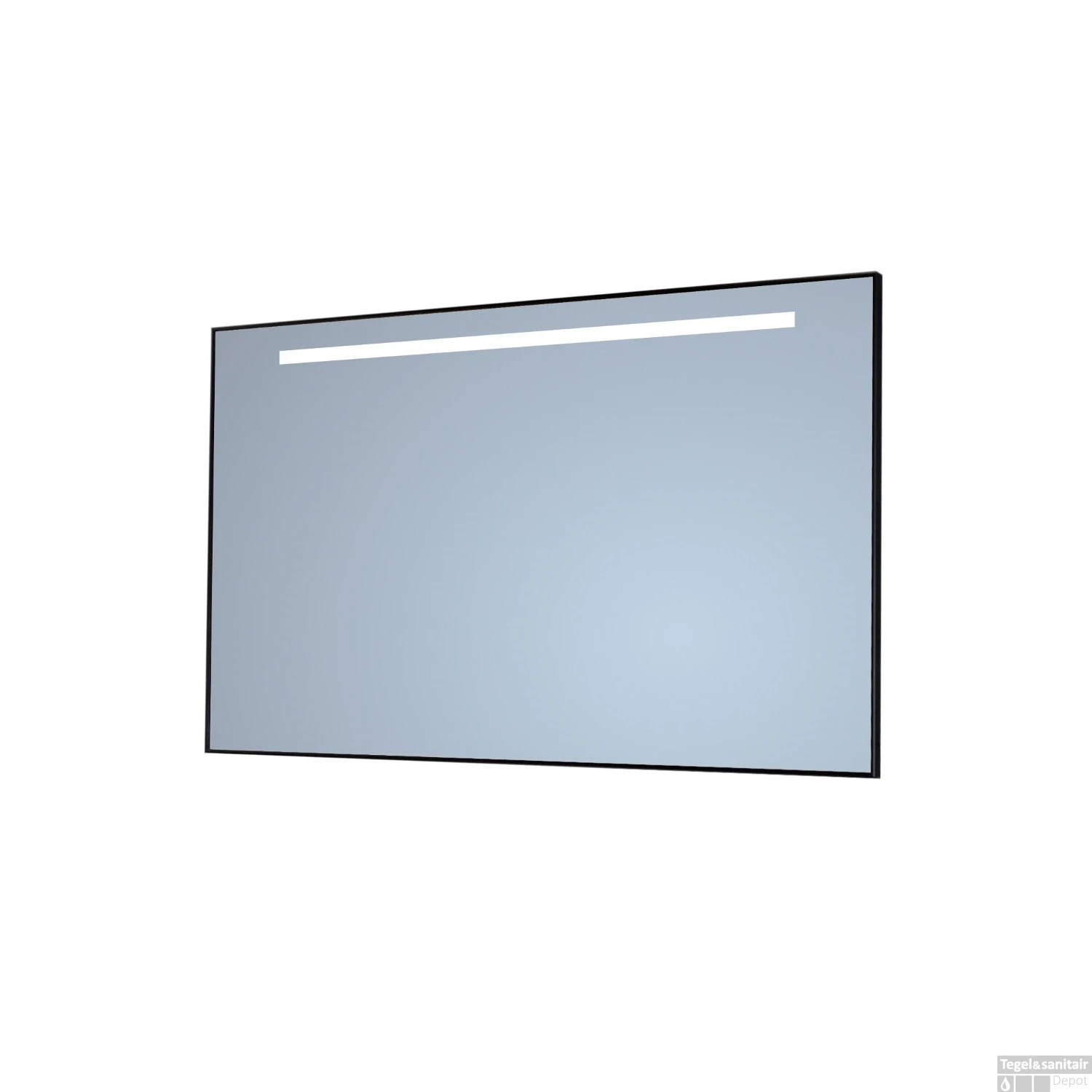 Badkamerspiegel Sanicare Q-Mirrors 'Warm White' LED-Verlichting 70x100x3,5 Cm Zwarte Omlijsting 3 Badkamerspiegel Sanicare Q-Mirrors 'Warm White' LED-Verlichting 70x100x3,5 Cm Zwarte Omlijsting