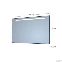 Badkamerspiegel Sanicare Q-Mirrors 'Warm White' LED-Verlichting 70x100x3,5 Cm Zwarte Omlijsting 9 Badkamerspiegel Sanicare Q-Mirrors 'Warm White' LED-Verlichting 70x100x3,5 Cm Zwarte Omlijsting -Badkamer Thuis badkamerspiegel sanicare q mirrorstl verlichting 70x100x3 5cm tech 3 1