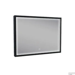 Badkamerspiegel Met LED-Verlichting Wiesbaden Condensvrij 70x50 Cm Mat Zwart