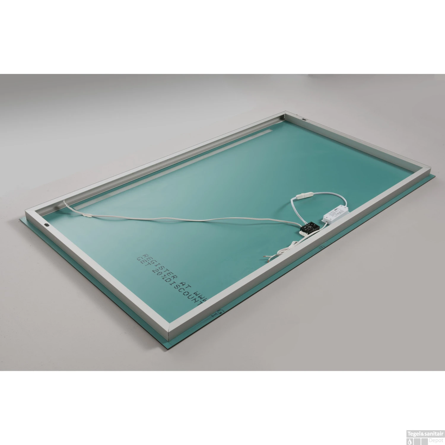 Badkamerspiegel Xenz Lazise 120x70cm Met LED Verlichting En Spiegelverwarming 5 Badkamerspiegel Xenz Lazise 120x70cm Met LED Verlichting En Spiegelverwarming - Afbeelding 3