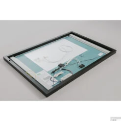 Badkamerspiegel Xenz Pacengo 140x70 Cm Industrieel Zwart Frame Met Verlichting En Spiegelverwarming -Badkamer Thuis badkamerspiegel xenz pacengo industrieel zwart frame met verlichting en spiegelverwarming detail 3