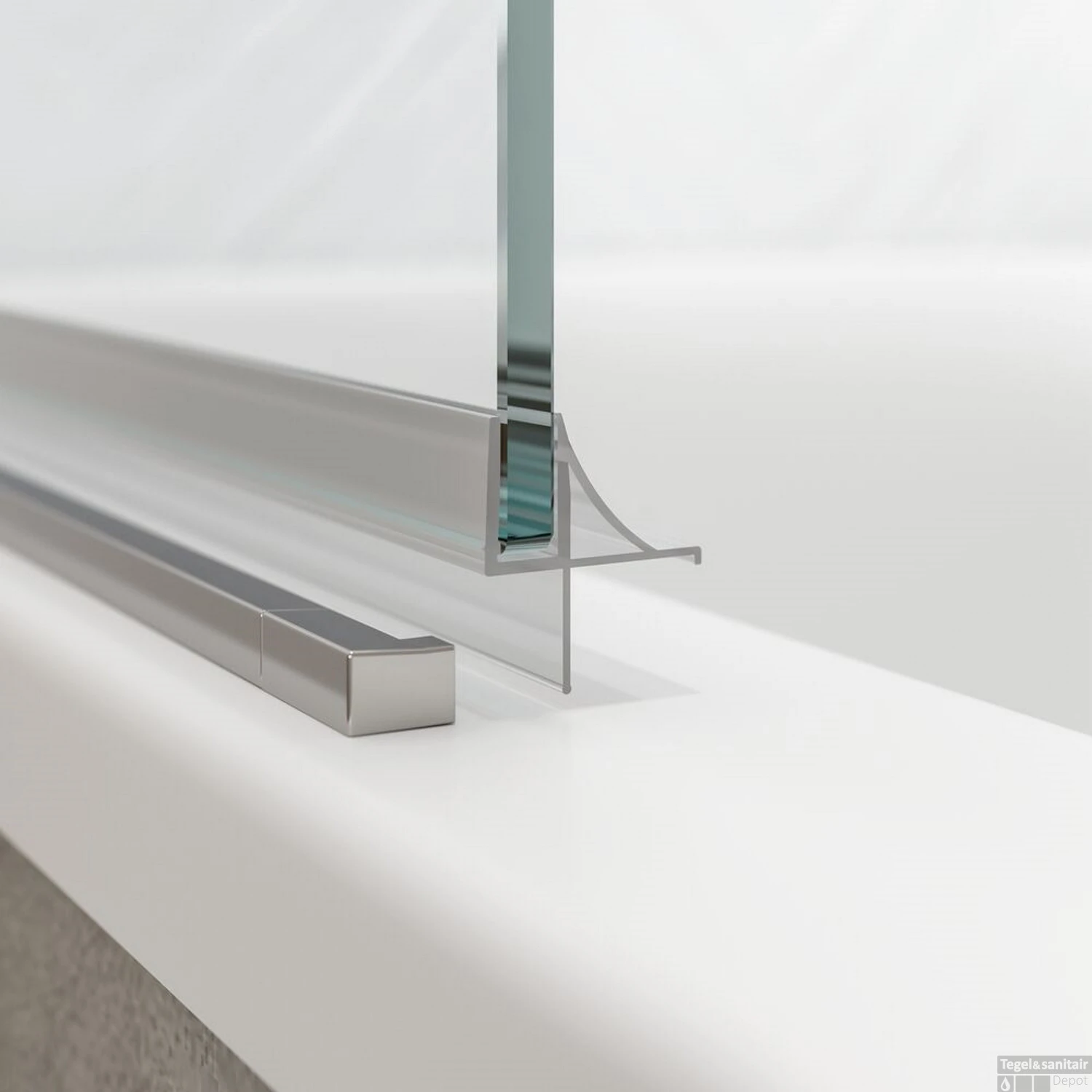 Badwand Sealskin Hooked Omkeerbaar 75x140 Cm Zilver 6 Badwand Sealskin Hooked Omkeerbaar 75x140 Cm Zilver - Afbeelding 4