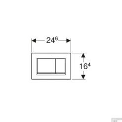 Bedieningsplaat Geberit Sigma 30 DF Mat Wit -Badkamer Thuis bedieningsplaat geberit sigma 30 met 2 toets spoeling mat wit tech