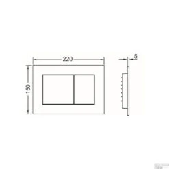 Bedieningsplaat Toilet TECE Now Kunststof Mat Chroom 7 Bedieningsplaat Toilet TECE Now Kunststof Mat Chroom -Badkamer Thuis bedieningsplaat toilet tece now kunststof glans wit tech 2