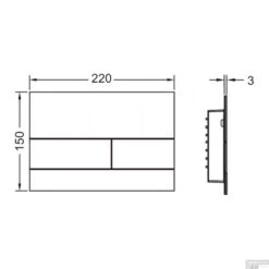Bedieningsplaat Toilet TECE Square II Geborsteld RVS 9 Bedieningsplaat Toilet TECE Square II Geborsteld RVS -Badkamer Thuis bedieningsplaat toilet tece square ii geborsteld rvs tech 1
