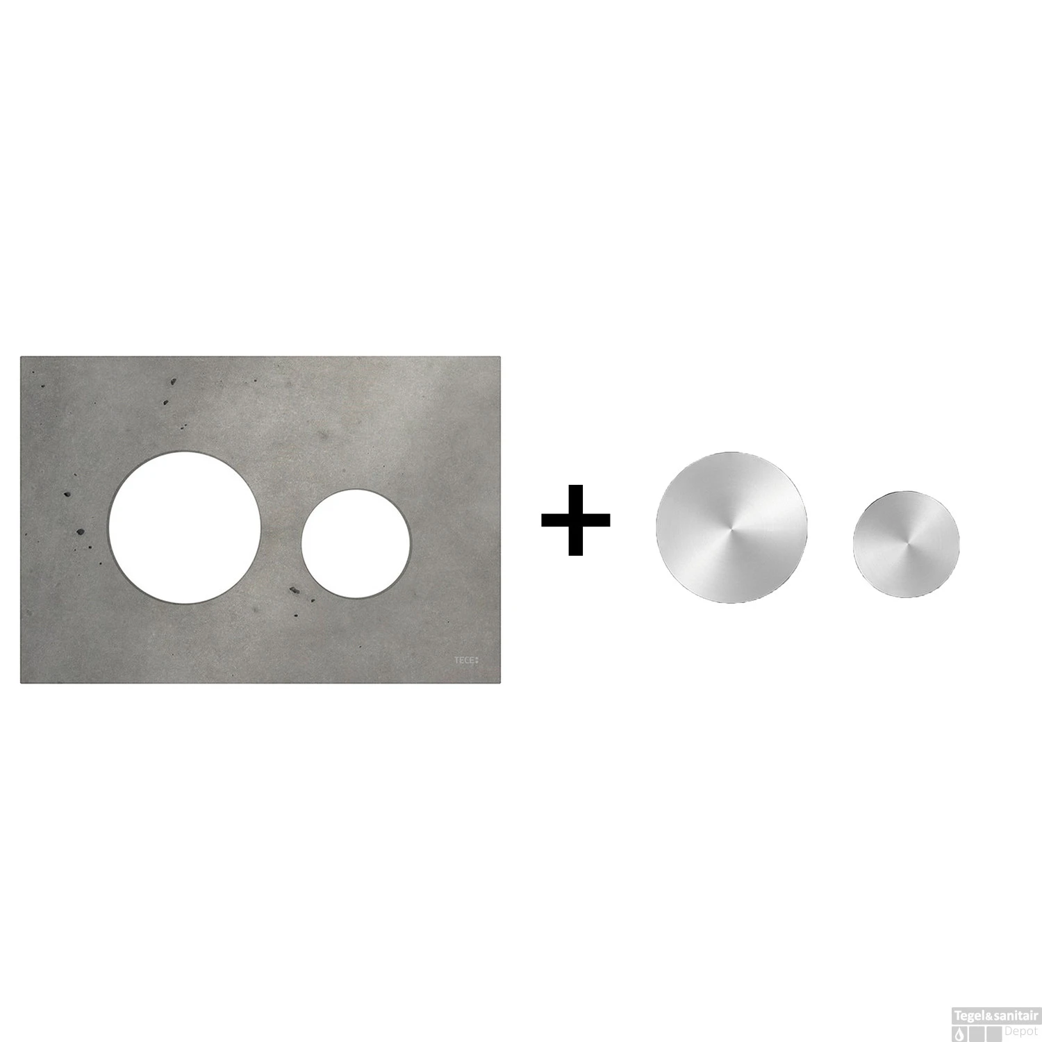 Drukplaat Front En Toetsen TECE Loop Voor WC-Bediening Beton 8 Drukplaat Front En Toetsen TECE Loop Voor WC-Bediening Beton - Afbeelding 6
