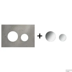 Drukplaat Front En Toetsen TECE Loop Voor WC-Bediening Beton 15 Drukplaat Front En Toetsen TECE Loop Voor WC-Bediening Beton -Badkamer Thuis beton glanzendchroom