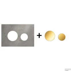 Drukplaat Front En Toetsen TECE Loop Voor WC-Bediening Beton 16 Drukplaat Front En Toetsen TECE Loop Voor WC-Bediening Beton -Badkamer Thuis beton goud