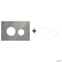 Drukplaat Front En Toetsen TECE Loop Voor WC-Bediening Beton 19 Drukplaat Front En Toetsen TECE Loop Voor WC-Bediening Beton -Badkamer Thuis beton matwit