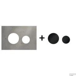 Drukplaat Front En Toetsen TECE Loop Voor WC-Bediening Beton 21 Drukplaat Front En Toetsen TECE Loop Voor WC-Bediening Beton -Badkamer Thuis beton zwart