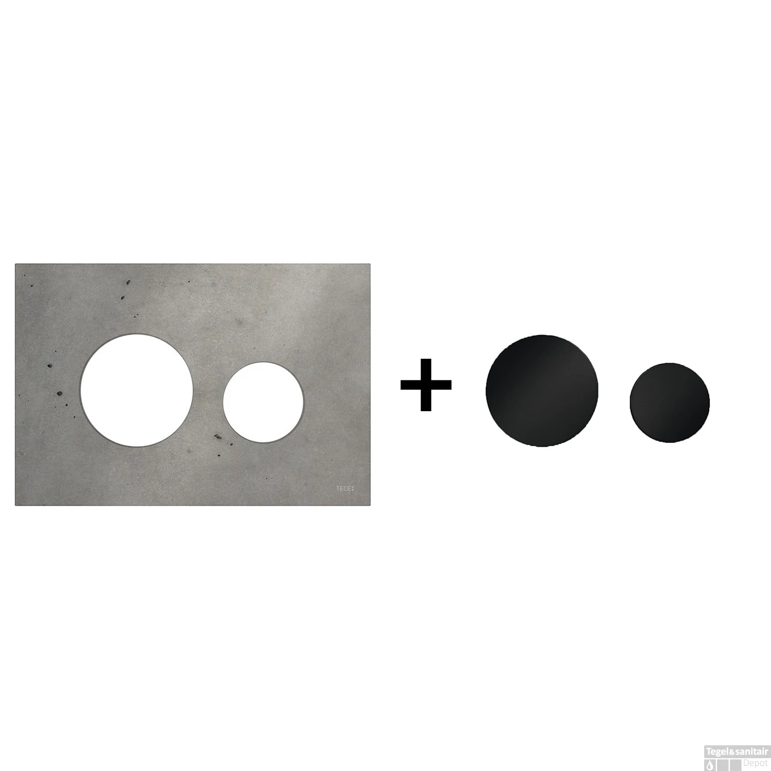 Drukplaat Front En Toetsen TECE Loop Voor WC-Bediening Beton 11 Drukplaat Front En Toetsen TECE Loop Voor WC-Bediening Beton - Afbeelding 9