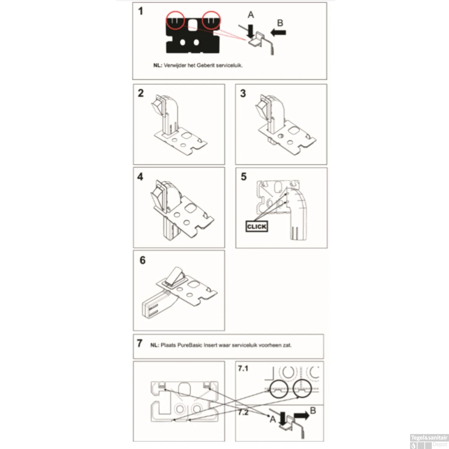 Toiletblokhouder Tbv Geberit Up100 (delta Drukplaten) 8 Toiletblokhouder Tbv Geberit Up100 (delta Drukplaten) - Afbeelding 6