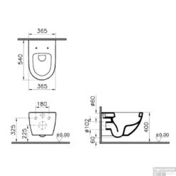 Grohe Rapid SL Toiletset Set14 B&W Zero Diepspoel Met Grohe Arena Of Skate Drukplaat -Badkamer Thuis boss en wessing sero diepspoel plg0271790 tech 2