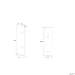 BWS Apollo Zijwand Met Hoekprofiel 40x200cm 10mm NANO Coating -Badkamer Thuis bws apollo zijwand met hoekprofiel 40x200cm 10mm nano coating tech2