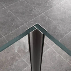 BWS Apollo Zijwand Met Hoekprofiel 40x200cm 10mm NANO Coating -Badkamer Thuis bws apollo zijwand met hoekprofiel nano coating 3