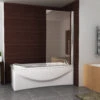 BWS Badwand 80x150cm 6mm NANO Veiligheidsglas Chroom -Badkamer Thuis bws badwand nano veiligheidsglas chroom shop