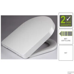 BWS Closetzitting DeeLine QuickRelease Softclose Met Deksel Wit