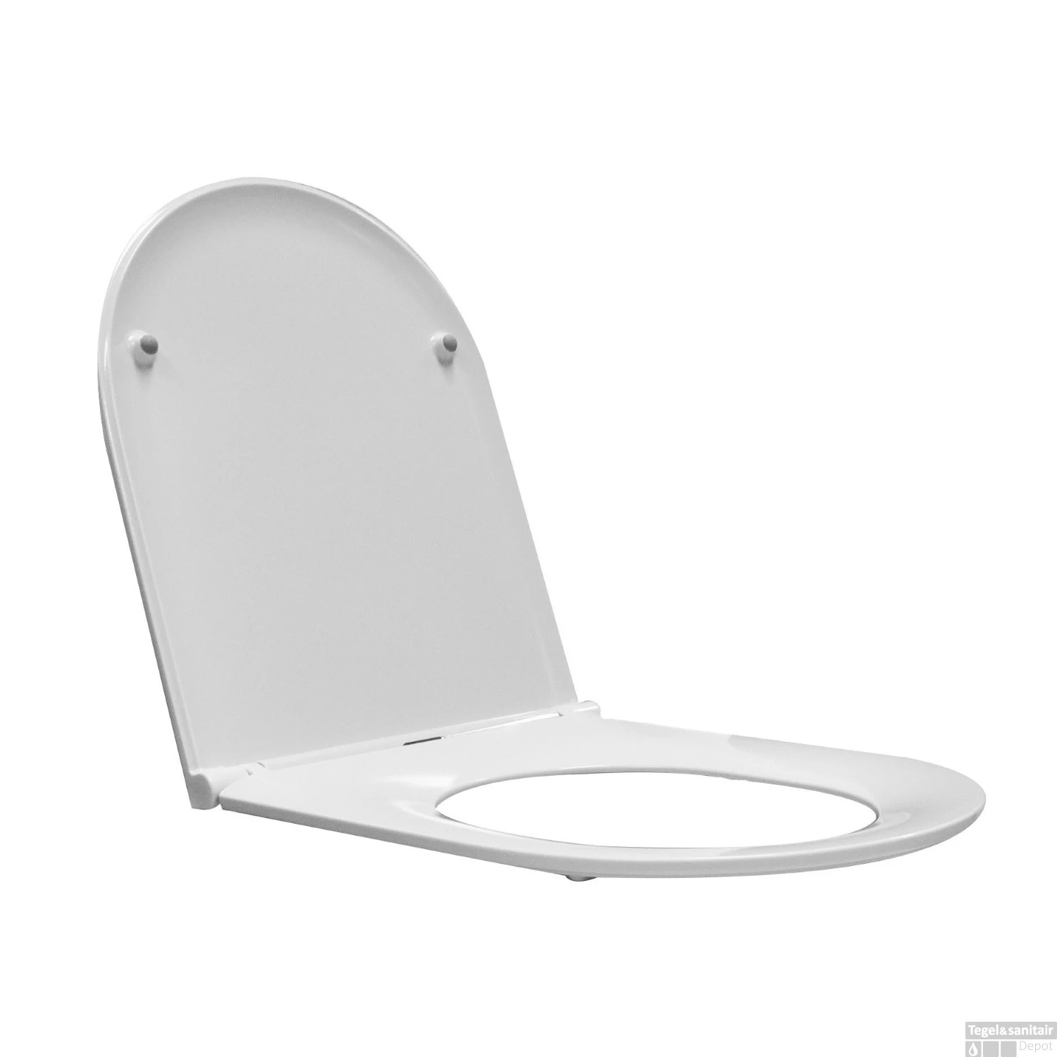 BWS Closetzitting Flatline 2.0 Met Deksel Wit 4 BWS Closetzitting Flatline 2.0 Met Deksel Wit - Afbeelding 2
