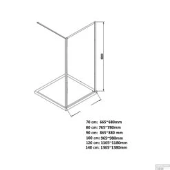 BWS Inloopdouche Pro Line Rookglas 140x200 Nano Coating Geborsteld Messing Goud Profiel En Stang -Badkamer Thuis bws inloopdouche pro line rookglas 140x200 nano coating geborsteld messing goud profiel en stang tech