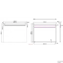 BWS LED Spiegel Liga Met Lichtschakelaar 100x80x3.1 Cm (incl Bevestigingsmateriaal) -Badkamer Thuis bws spiegel tigris met led verlichting 100x80 tech