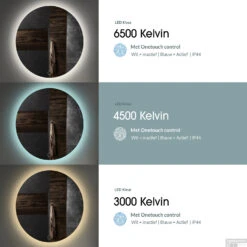 Spiegel Gliss Design Circum Framework Rond LED Verlichting 100cm 11 Spiegel Gliss Design Circum Framework Rond LED Verlichting 100cm -Badkamer Thuis bws spiegels led kleur 71