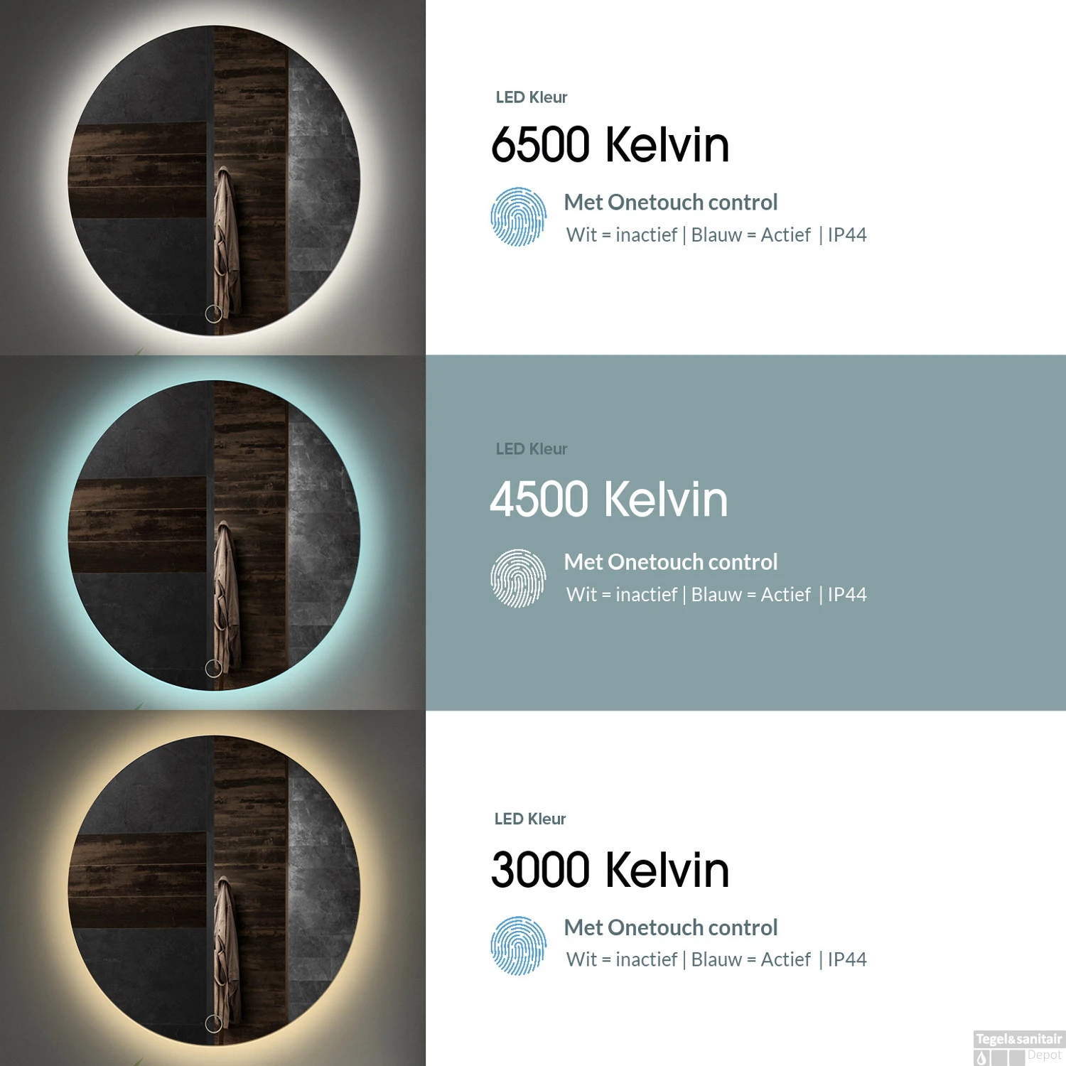 Spiegel Gliss Design Circum Framework Rond LED Verlichting 100cm 7 Spiegel Gliss Design Circum Framework Rond LED Verlichting 100cm - Afbeelding 5