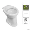 BWS Toiletpot Staand | Vlakspoel | Verhoogd 6 AO | Wit