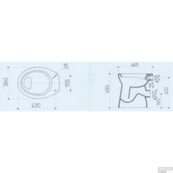 BWS Toiletpot Staand Verhoogd 6 PK Wit -Badkamer Thuis bws toiletpot staand verhoogd 6 pk wit tech 1