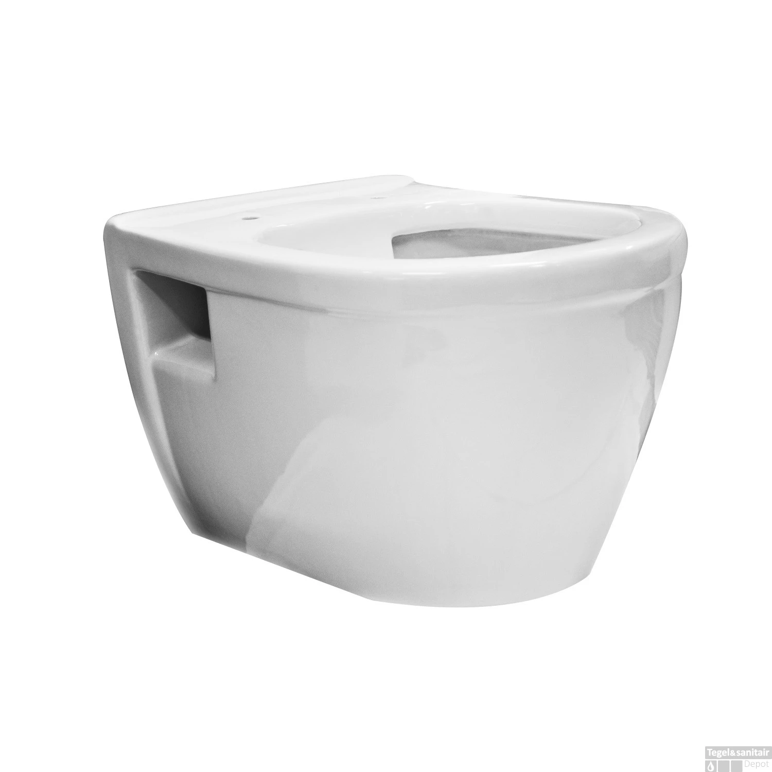 BWS Wandcloset Prio Diepspoel Rimless Exclusief Zitting Wit - Afbeelding 2