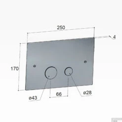 Bedieningspaneel Hotbath Cobber T.b.v. Geberit UP320 Geborsteld Koper -Badkamer Thuis cba320bc bedieningspaneel hotbath cobber t.b.v. geberit up320 geborsteld koper tech