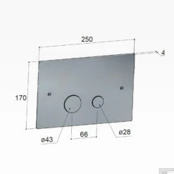Bedieningspaneel Hotbath Cobber T.b.v. Geberit UP320 Mat Zwart -Badkamer Thuis cba320bl bedieningspaneel hotbath cobber t.b.v. geberit up320 mat zwart tech
