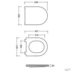 Closetzitting Globo Forty3 Softclose Wit 7 Closetzitting Globo Forty3 Softclose Wit -Badkamer Thuis closetzitting globo forty 3 softclose wit tech