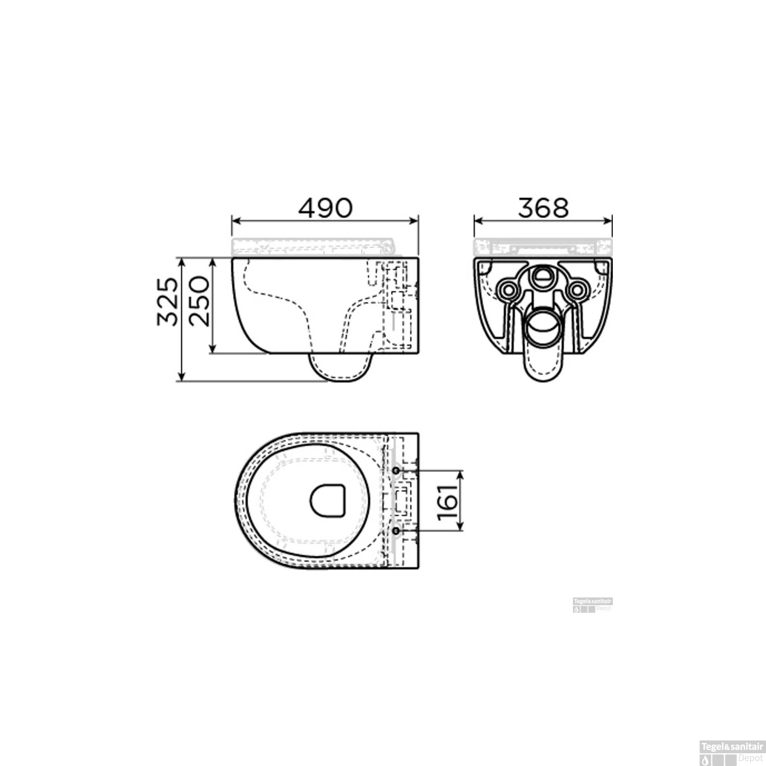 Clou Hammock Toiletzitting Met Deksel Met Soft Closing Systeem En Quick Release Systeem Mat Wit 36x43x5.1cm - Afbeelding 3