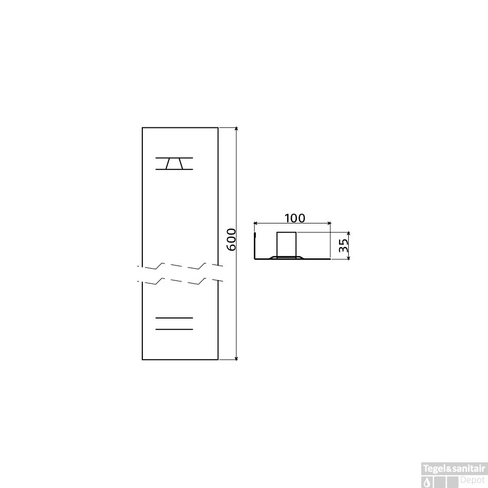 Clou Hold Me Set A 2 Kantlijsten Voor Verdikte Spiegelbevestiging RVS Gepolijst 60cm 5 Clou Hold Me Set A 2 Kantlijsten Voor Verdikte Spiegelbevestiging RVS Gepolijst 60cm - Afbeelding 3