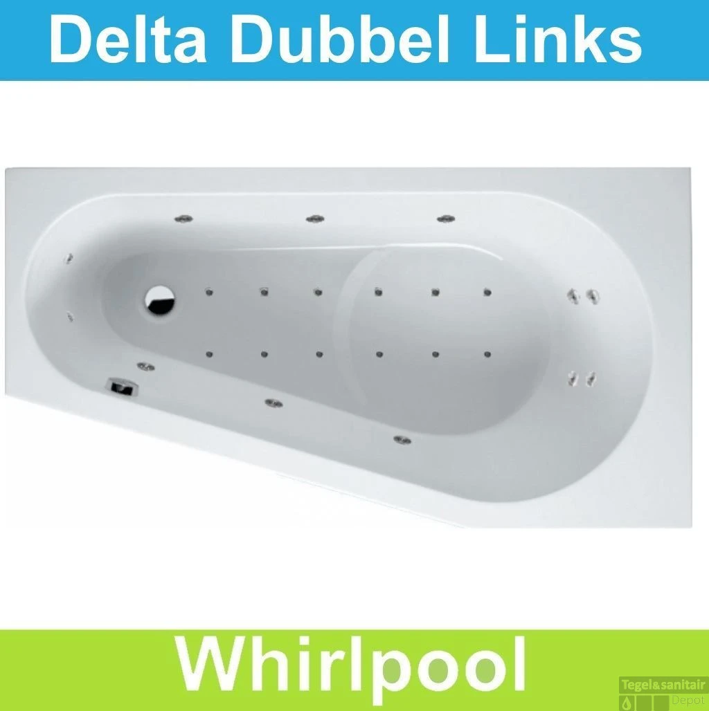 Ligbad Riho Delta Links 150 X 80 Cm Whirlpool Dubbel Systeem 3 Ligbad Riho Delta Links 150 X 80 Cm Whirlpool Dubbel Systeem
