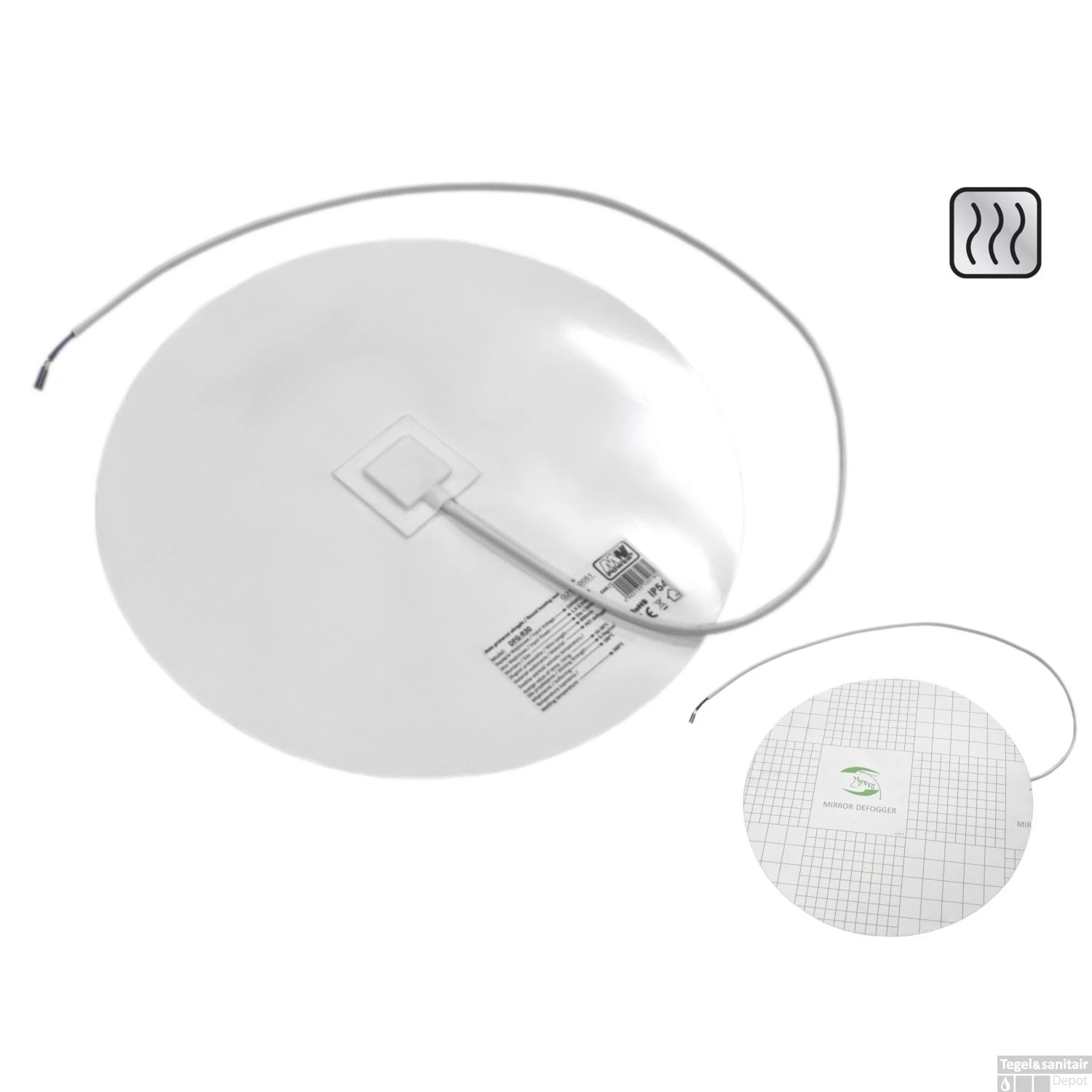 Spiegelverwarming Sanicare Zelfklevend 40cm Rechtstreeks Op Het Lichtnet Aan Te Sluiten 3 Spiegelverwarming Sanicare Zelfklevend 40cm Rechtstreeks Op Het Lichtnet Aan Te Sluiten