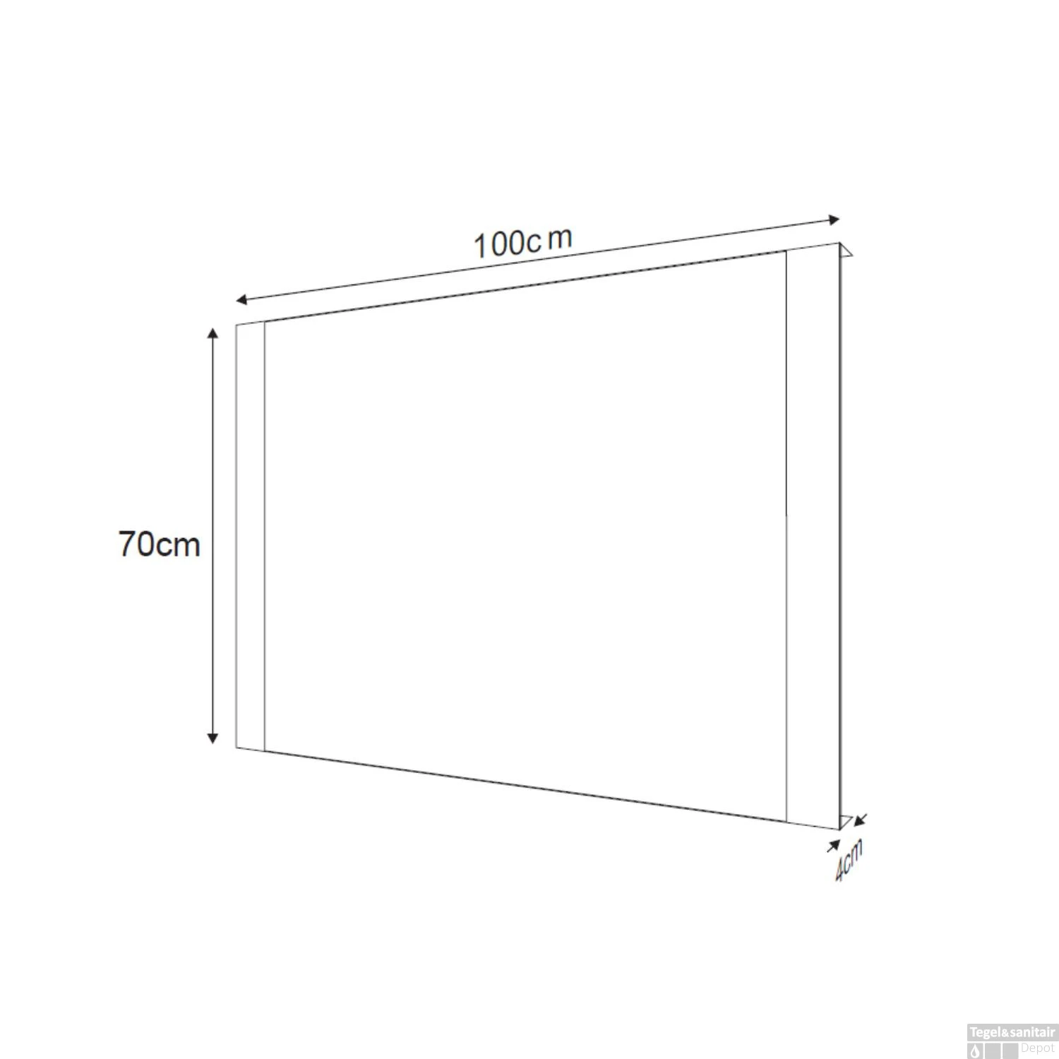 Badkamerspiegel Sapho Durango 100x70 Cm LED-Verlichting Contactloze Sensor 12 Badkamerspiegel Sapho Durango 100x70 Cm LED-Verlichting Contactloze Sensor - Afbeelding 10