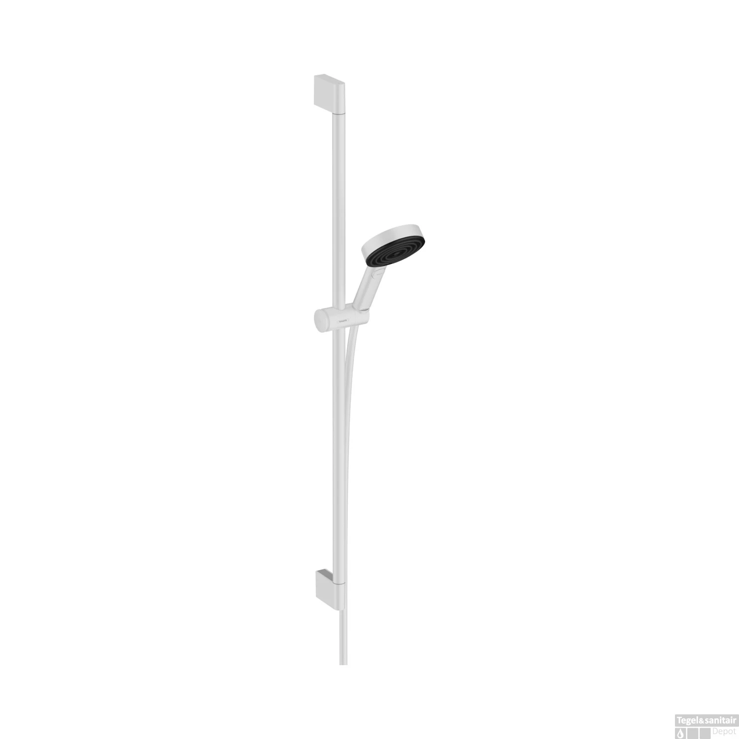 Doucheset HansGrohe Pulsify Select S 3 Jets Relaxation Met Glijstang 90 Cm Mat Wit