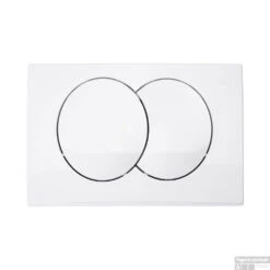 Drukplaat Geberit Delta 20 DualFlush Frontbediening Wit