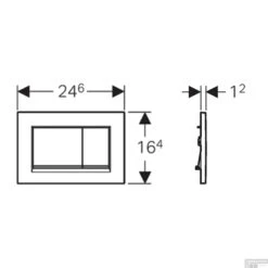 Drukplaat Geberit Sigma 30 DF Wit -Badkamer Thuis drukplaat geberit sigma 30 df wit 115883kj1 tech