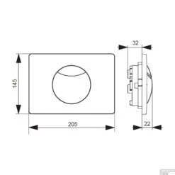 Villeroy & Boch Viconnect 2-knops Bedieningsplaat 20,5x14,5 Cm. Edelmat -Badkamer Thuis drukplaat villeroy en boch viconnect 2 knops rond edelmat 92248569 tech