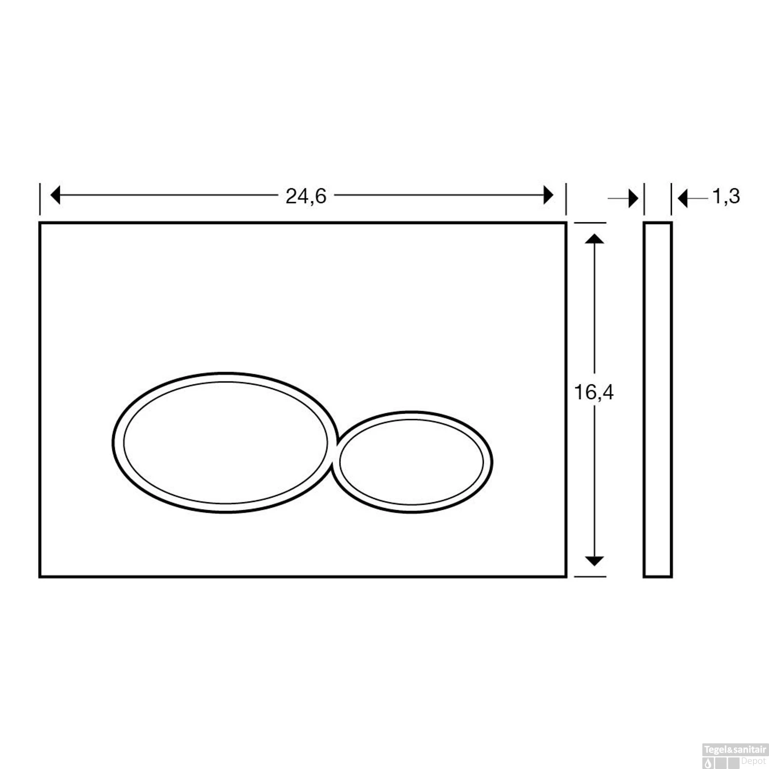 Geberit UP320 Toiletset Set13 Idevit Alfa Matzwart Randloos Met Matzwarte Drukplaat 5 Geberit UP320 Toiletset Set13 Idevit Alfa Matzwart Randloos Met Matzwarte Drukplaat - Afbeelding 3